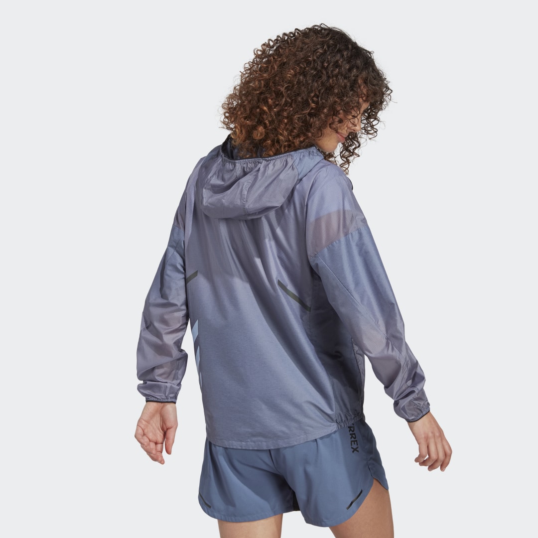 Jakna adidas Performance Terrex Agravic Windweave Trail Running Jacket Modra | HT9407, 1
