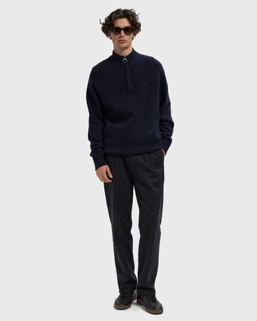 Pleteni pulover Barbour Grangetown Half-Zip Sweater Mornarica | MKN1653NY91, 1