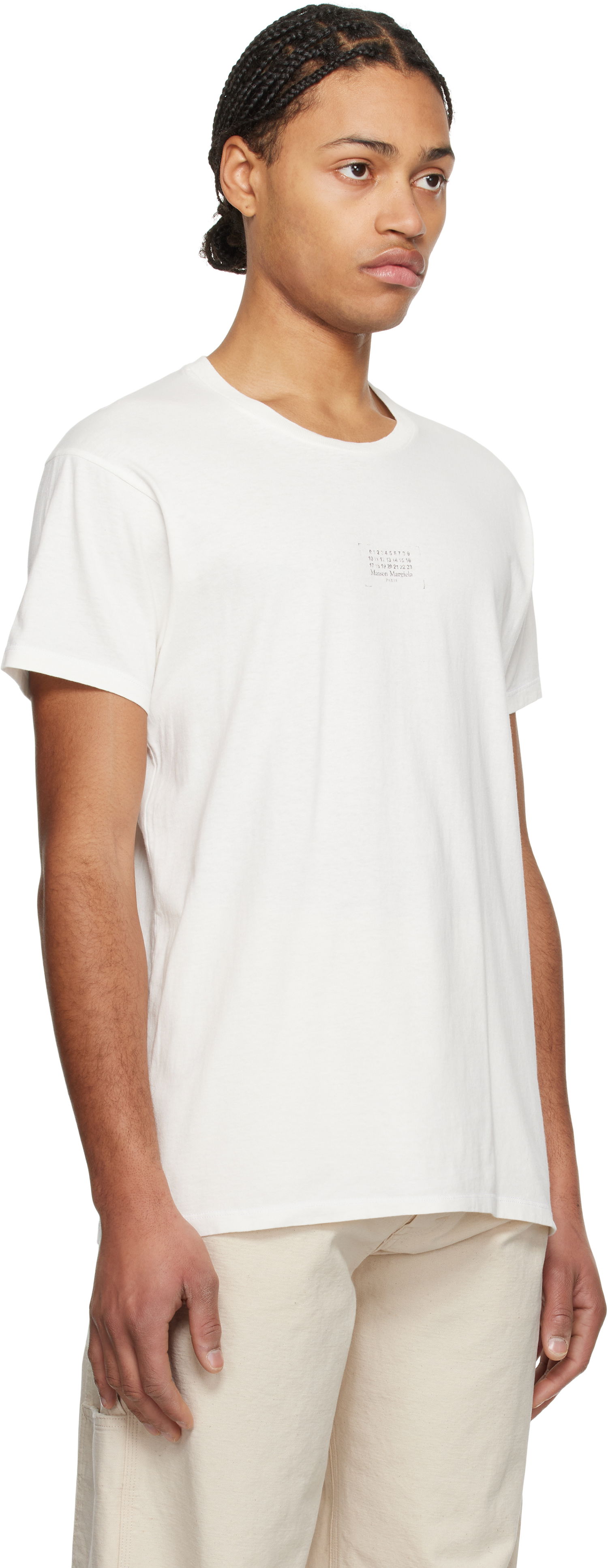 Majica Maison Margiela Maison Margiela Stamp Logo T-Shirt Bela | S50GC0706 S24575, 1
