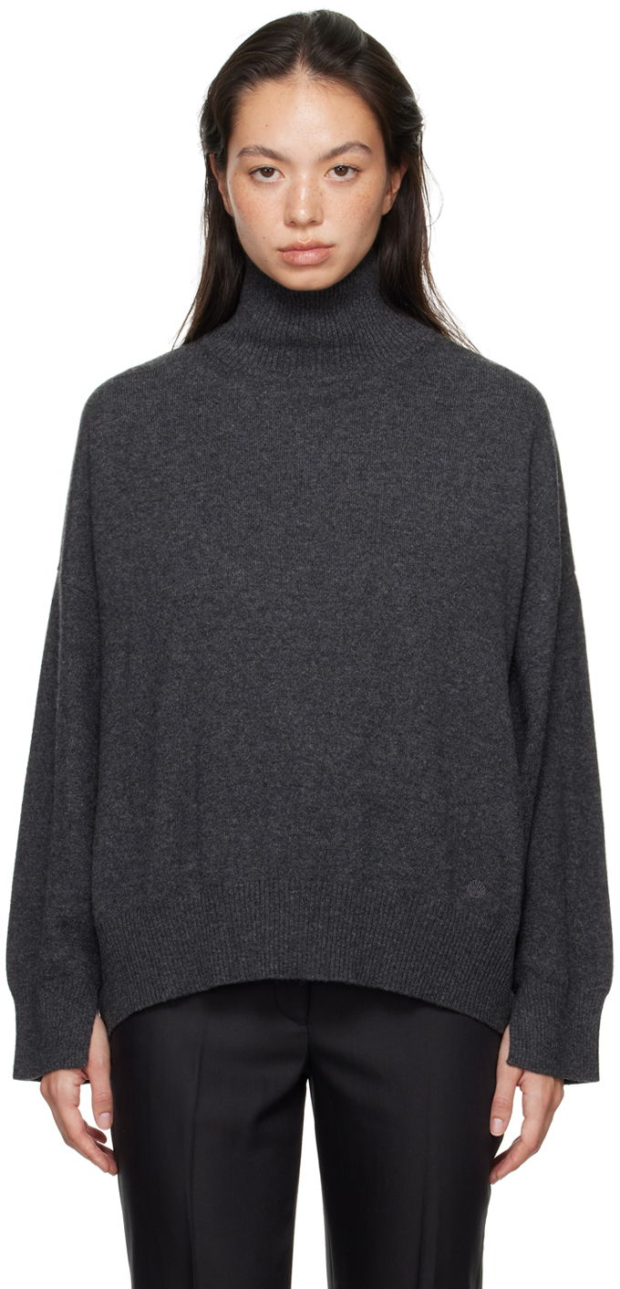 Pleteni pulover Loulou de Saison Loulou de Saison Murano Turtleneck Sweater Siva | MURANO
