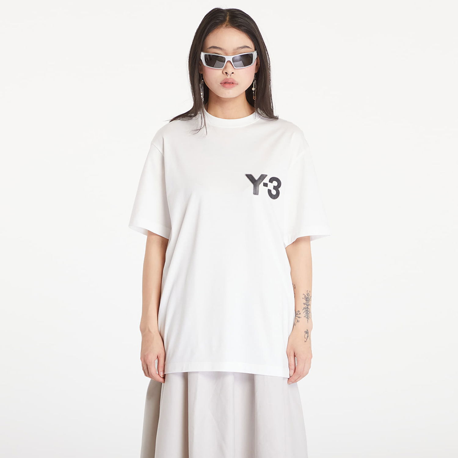 Majica Y-3 Logo Short Sleeve Tee UNISEX Core White Bela | JE9281, 0
