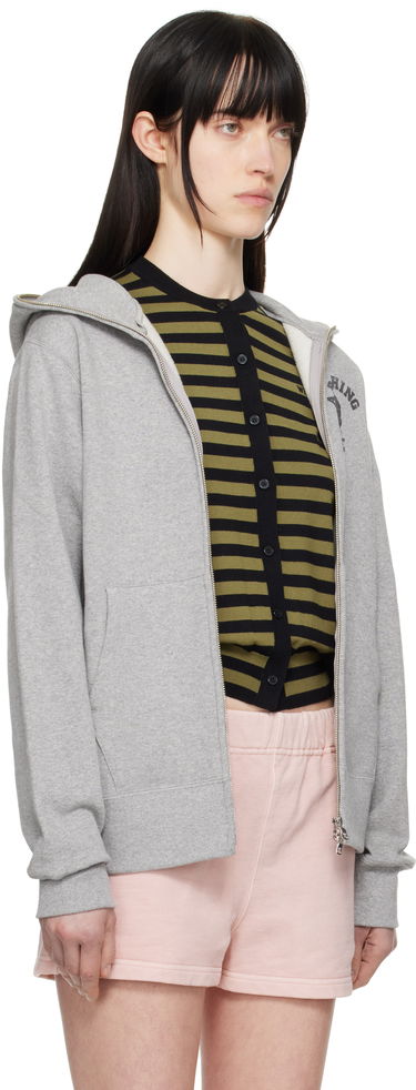 Pulover BAPE A Bathing Ape Over Print Full Zip Hoodie Siva | 001ZPK801002M, 1