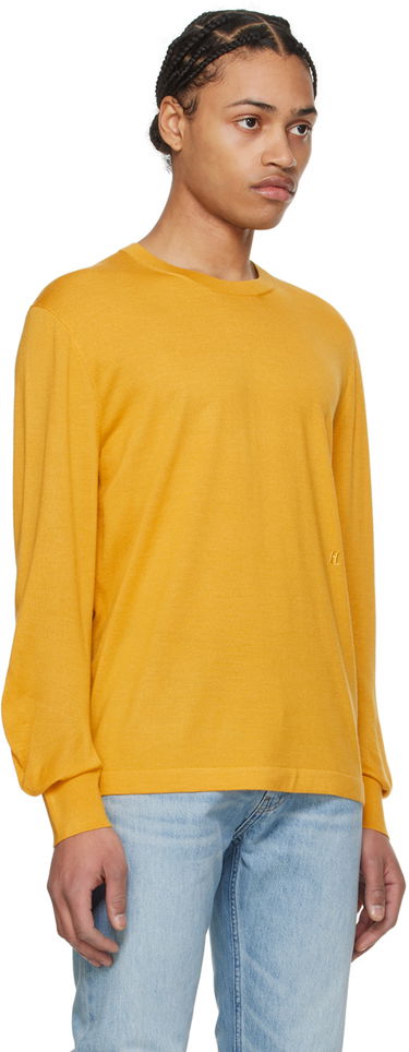 Pleteni pulover Helmut Lang Curved Sleeve Sweater Bež | O01HM703, 4