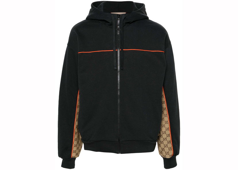 Jakna Gucci Contrast Insert Jacket Black Črna | 768482 XJF35