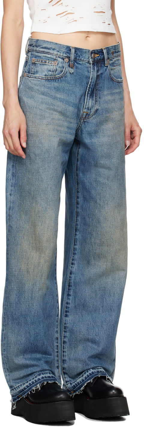 Kavbojke R13 R13 D'Arcy Loose Jeans Modra | R13WD038-D213C, 1