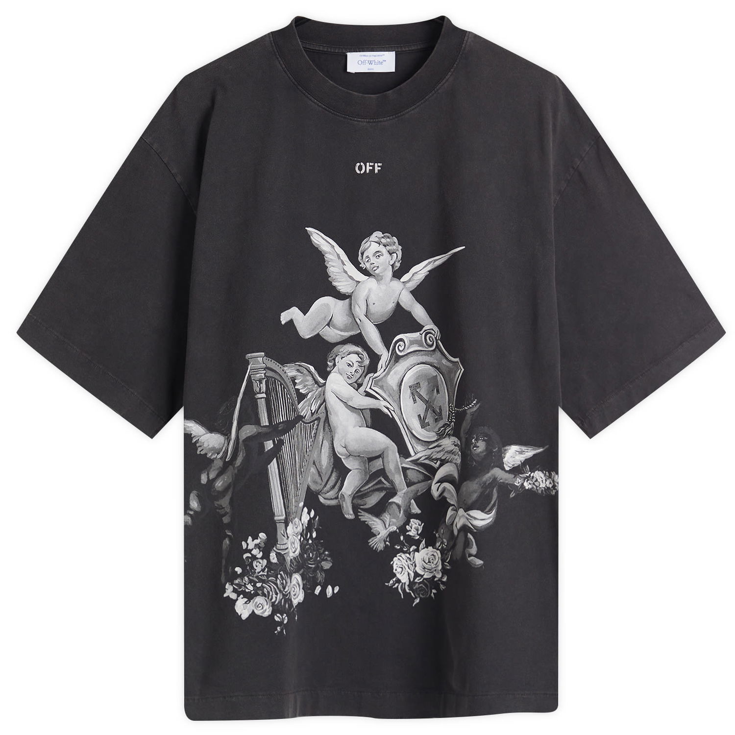 Majica Off-White Putti Skate Graphic Tee, Size Large Črna | OMAA120S25JER0011301, 0