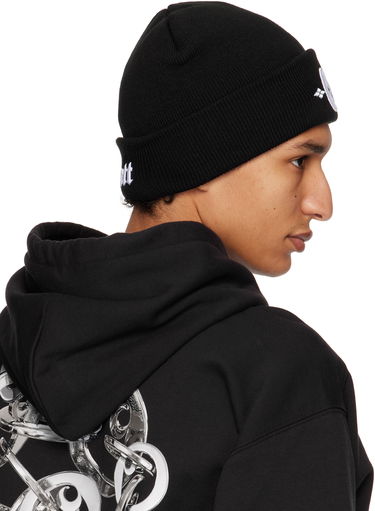 Beanie Carhartt WIP Work In Progress Greatest Hits Embroidered Logo Beanie Črna | I034367, 2