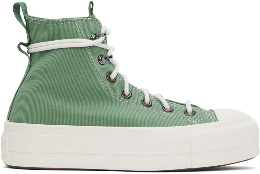 Superge in čevlji Converse Chuck Taylor All Star Lift Platform Utility Zelena | A08864C, 0