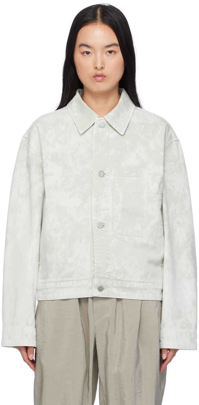 Jakna LEMAIRE Boxy Denim Jacket Zelena | OW1076 LD1011