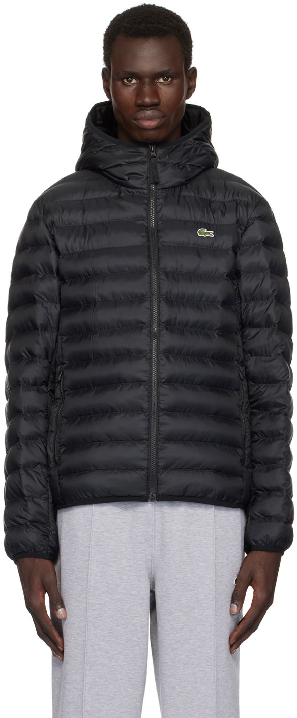 Puhovka Lacoste Puffer Jacket With Hood Črna | BH2909_031