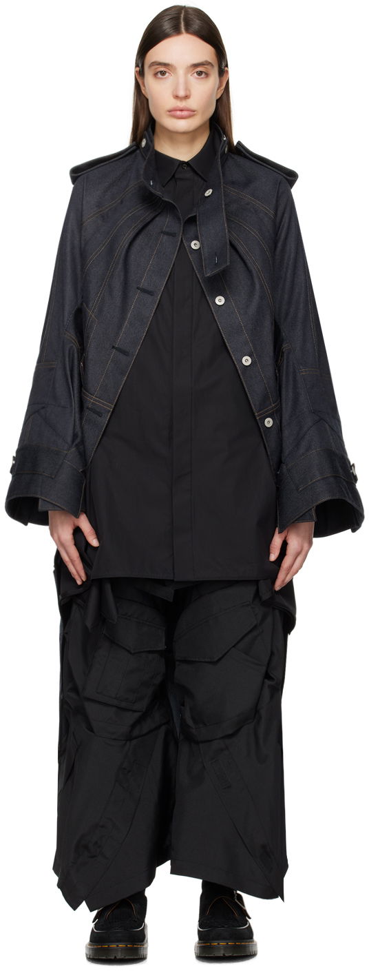 Bomber jakna Junya Watanabe Paneled Denim Jacket Črna | WM-J009-051
