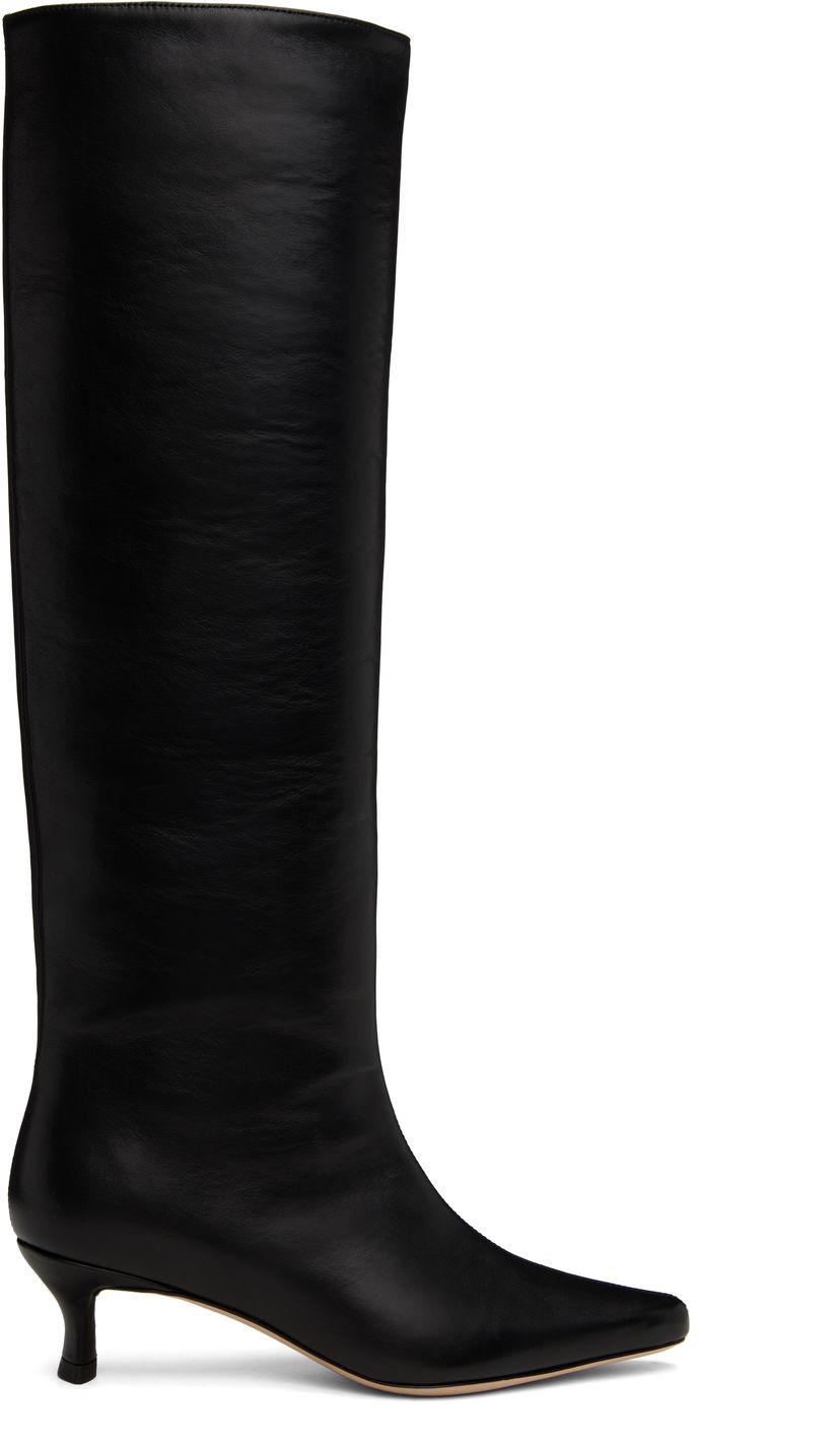 Superge in čevlji BY FAR Kitten Stevie 42 Tall Boots Črna | MWFBO066CL013BK001PL