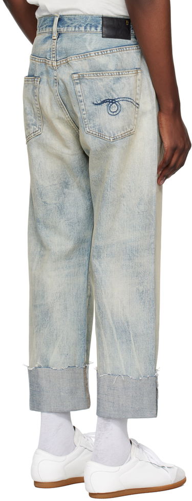 Kavbojke R13 R13 Cuffed X-Boyfriend Jeans Modra | R13MD111-D218C, 2