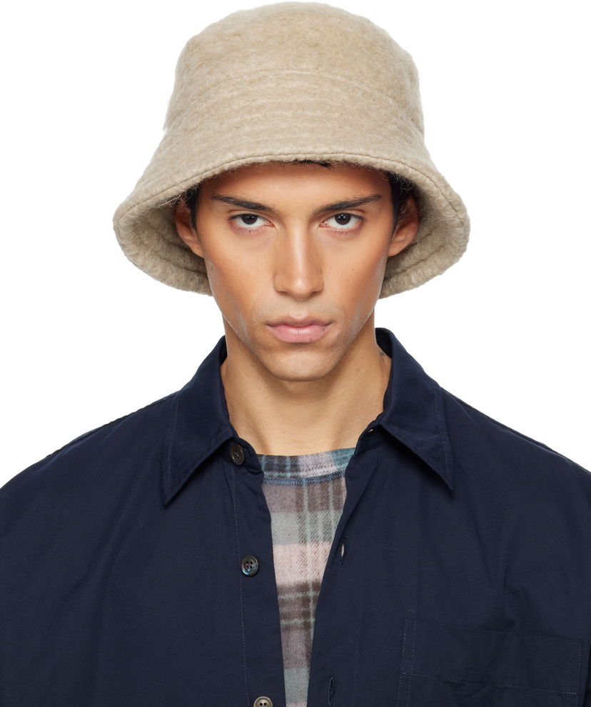 Klobuk Dries Van Noten Dries Van Noten Wool Mohair Bucket Hat Bež | 252-029501-2055