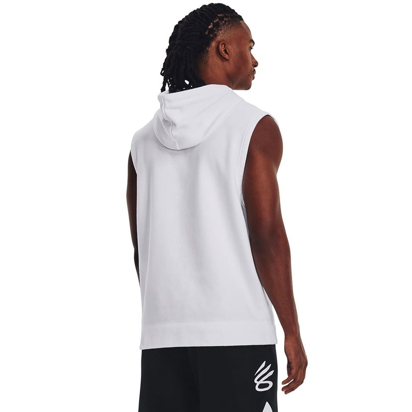 Pulover Under Armour Curry Fleece Slvls Hoodie White Bela | 1374301-100