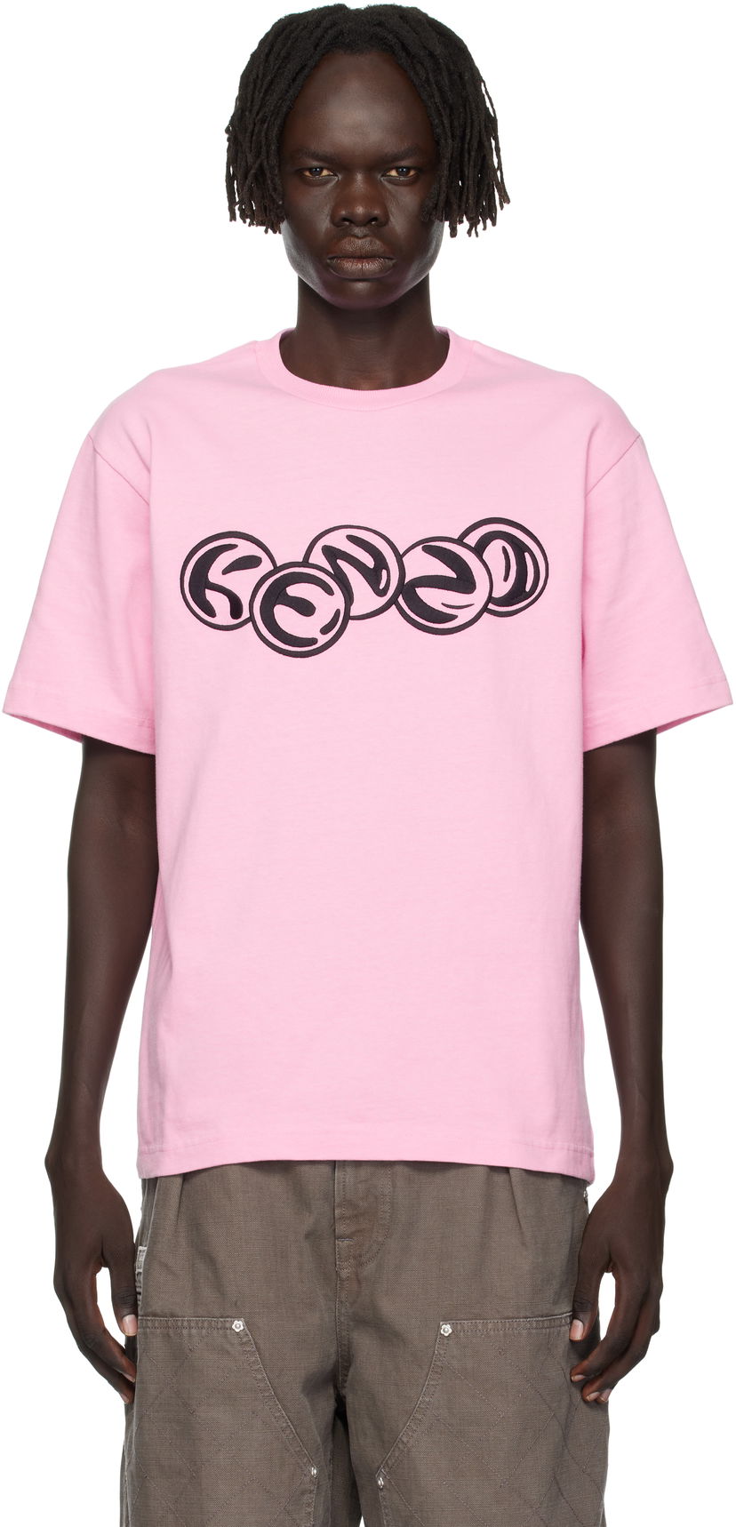 Majica KENZO Kenzo Paris 'KENZO Pachinko' Classic T-Shirt Roza | FF65TS2614SI