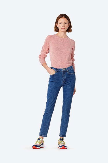 Pleteni pulover A.P.C. Crewneck Wool Blend Sweater Roza | WVBAF.F23040, 1
