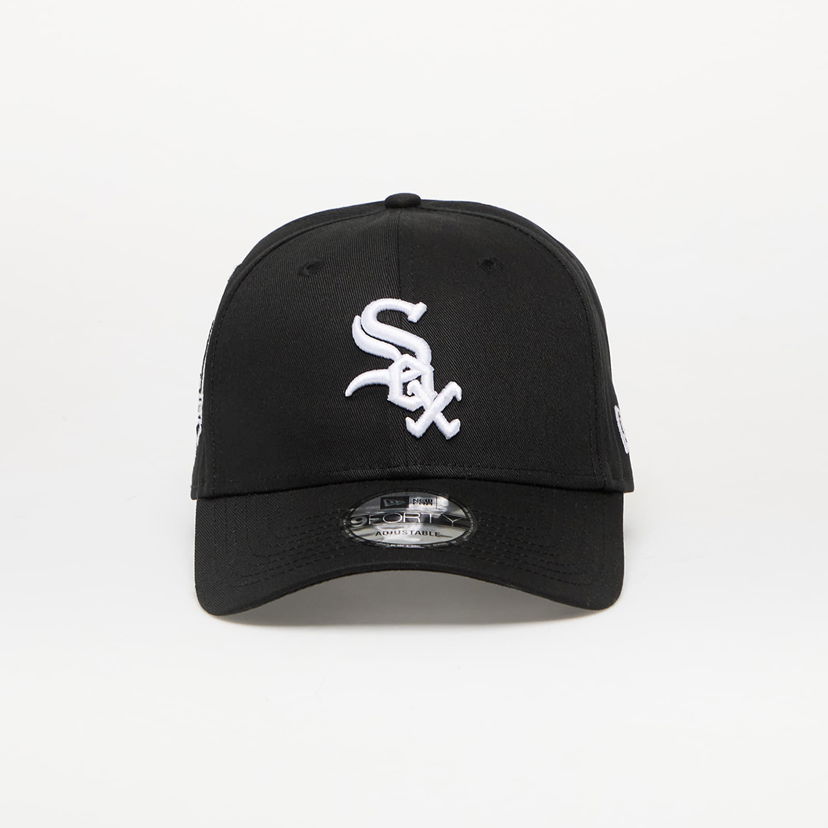 Kapa New Era Chicago White Sox 9FORTY Side Patch Adjustable Cap Črna | 60667440