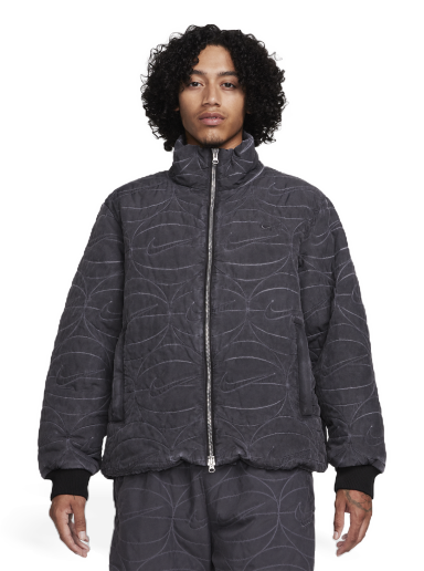 Jakna Nike Woven Full-Zip Basketball Jacket Siva | FB7101-010