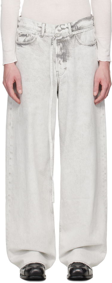 Kavbojke 032C 032c Down To Earth Wide Leg Jeans Siva | S25-URD-1063-150, 0