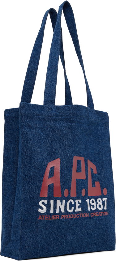 Tote bag A.P.C. A.P.C. Lou Carpenter Denim Tote Bag Modra | COHTD-M61990, 1