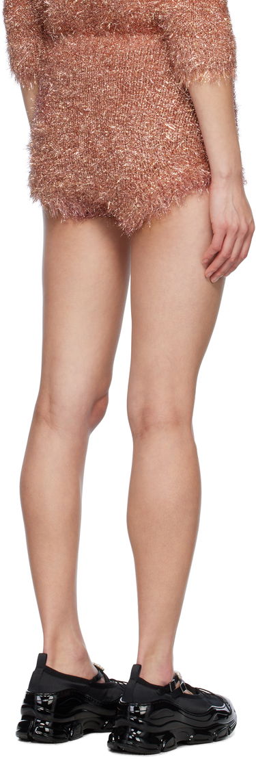 Kratke hlače Simone Rocha Simone Rocha Tinsel Knit Shorts Roza | PRMK3 0664, 2