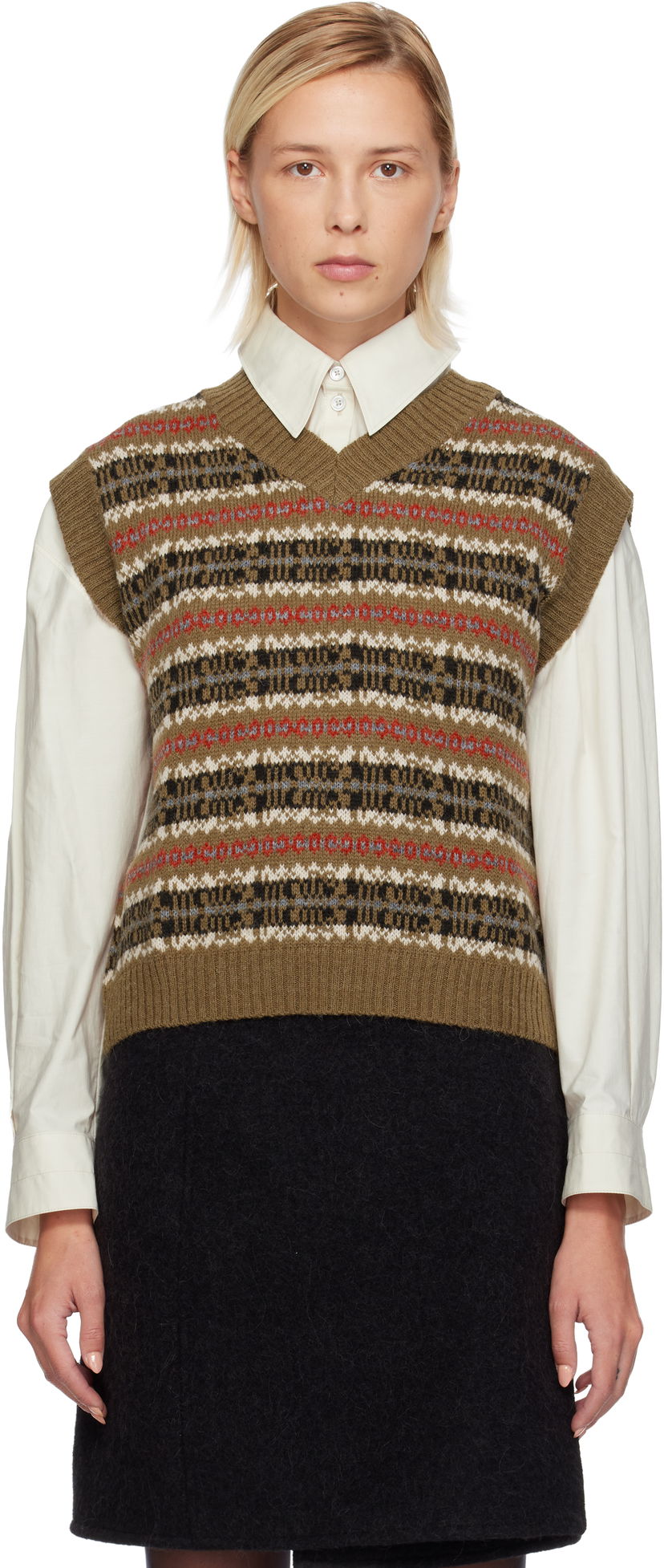 Telovnik Max Mara Weekend Fleres Jacquard Vest Večbarvna | 2525356022600