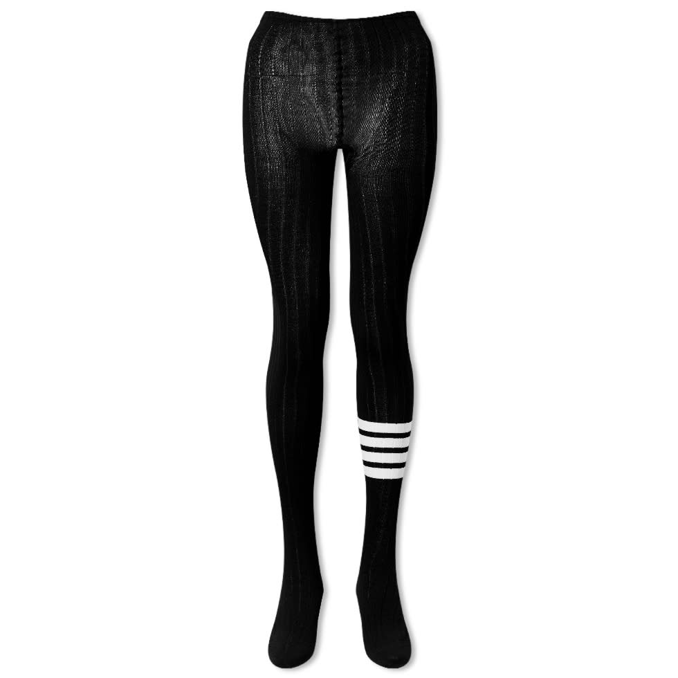 Nogavice Thom Browne Thom Browne 4 Bar Rib Merino Tights Črna | FAS125A-Y1023-001, 0