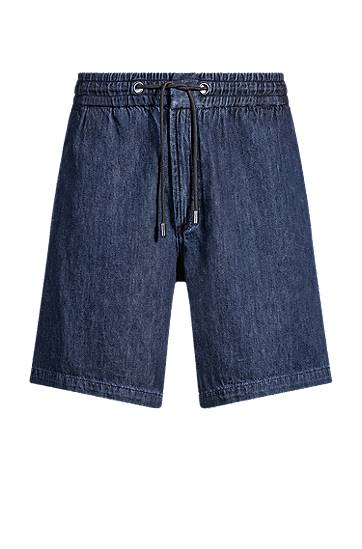 Kratke hlače BOSS Relaxed Fit Denim Shorts Modra | 50537789