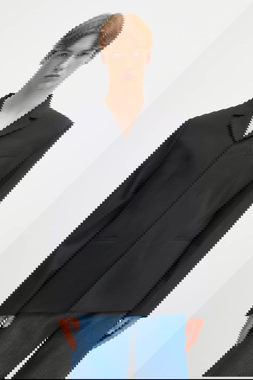 Plašči 032C 032C Office Attire Wool Blend Blazer Črna | S25.MRW.2001.000, 0