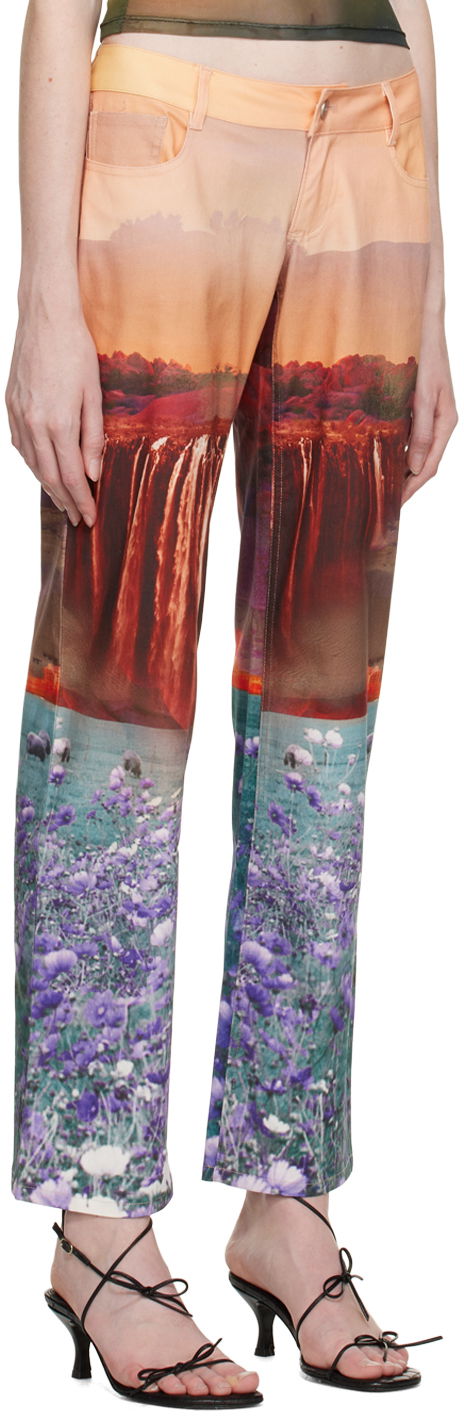 Kavbojke Miaou Miaou Atlas Print Trousers Večbarvna | 1023SCOASL, 1