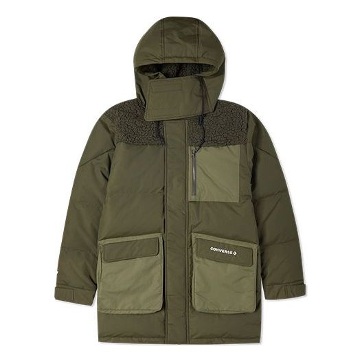 Parka Converse Premium Mid Down Jacket Zelena | 10021971-A02