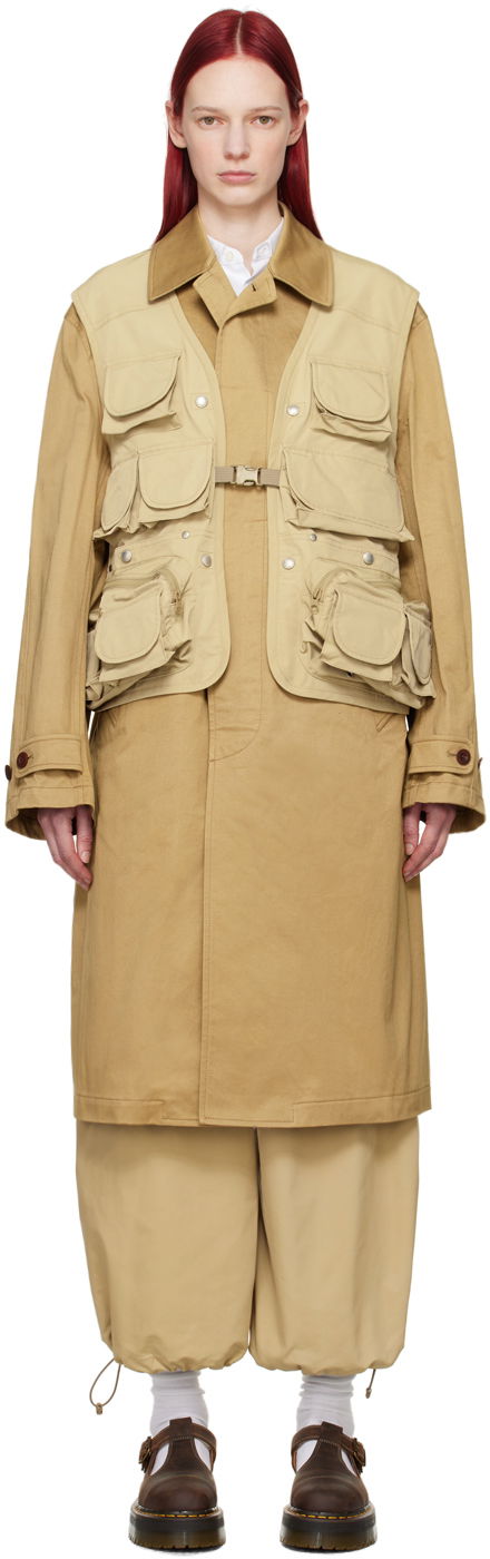 Telovnik Junya Watanabe Overlay Utility Coat Bež | WM-C001-051, 0
