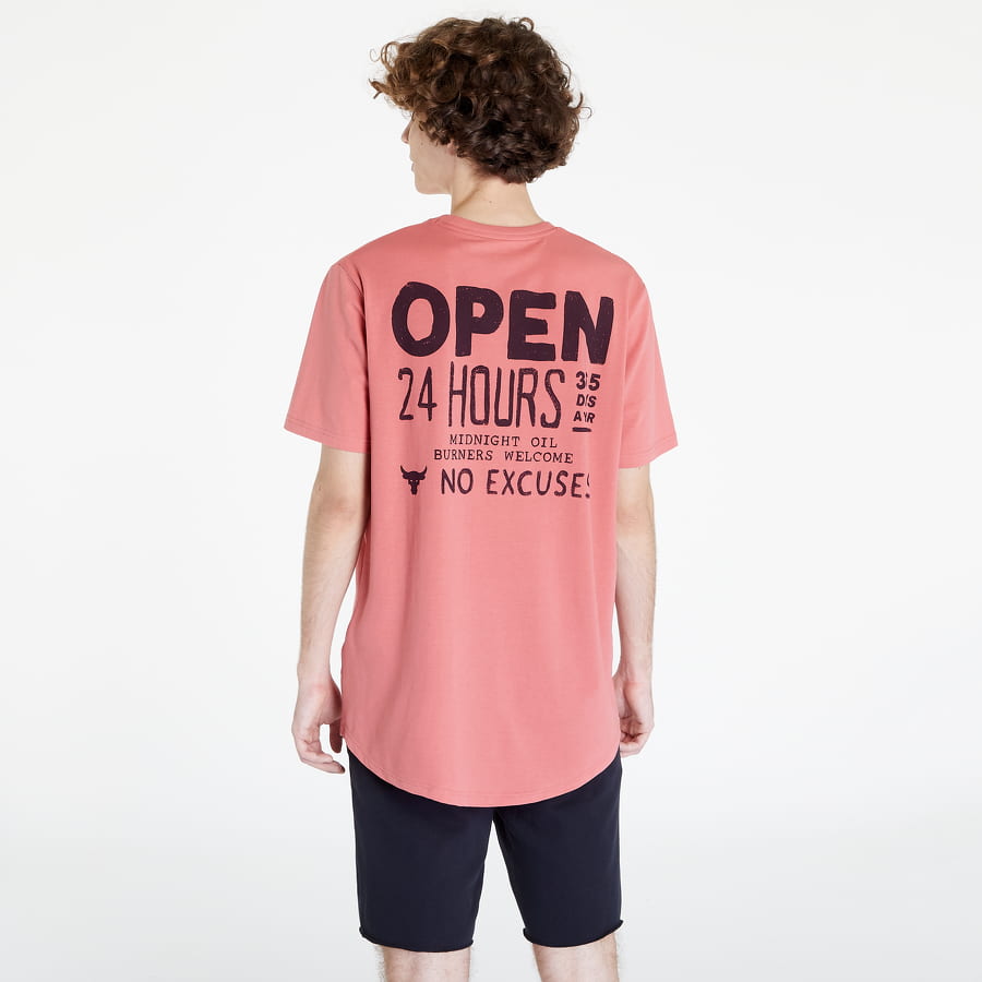 Majica Under Armour Project Rock Open 24 Hours Tee Roza | 1374846-600, 0