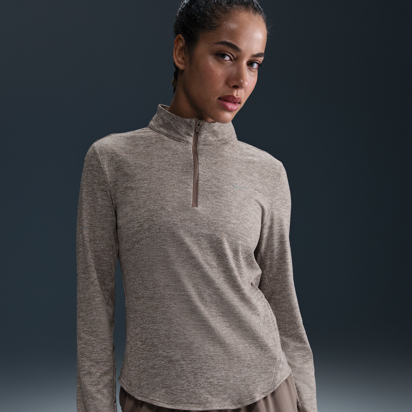 Majica Nike Swift Dri-FIT UV Quarter-Zip Running Top Rjava | HQ0499-233