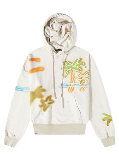 Pulover Palm Angels Neon Palm Popover Hoody Večbarvna | PMBB117S23FLE0110384