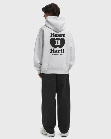 Pulover Carhartt WIP Heart II Hartt Zip-Up Hoodie Siva | I035176-482.XX, 1