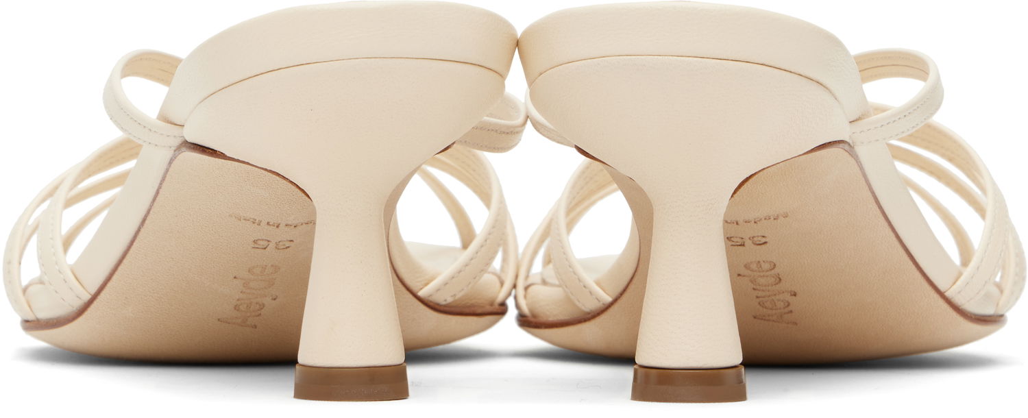 Oblačila Aeyde Aeyde Abby Leather Mules Bež | A11-HS-PRAR55ST141-SS25-100-007, 1