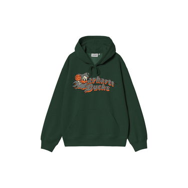 Pulover Carhartt WIP Carhartt WIP Flaming Ducks Graphic Hoodie Zelena | I034724_9, 3