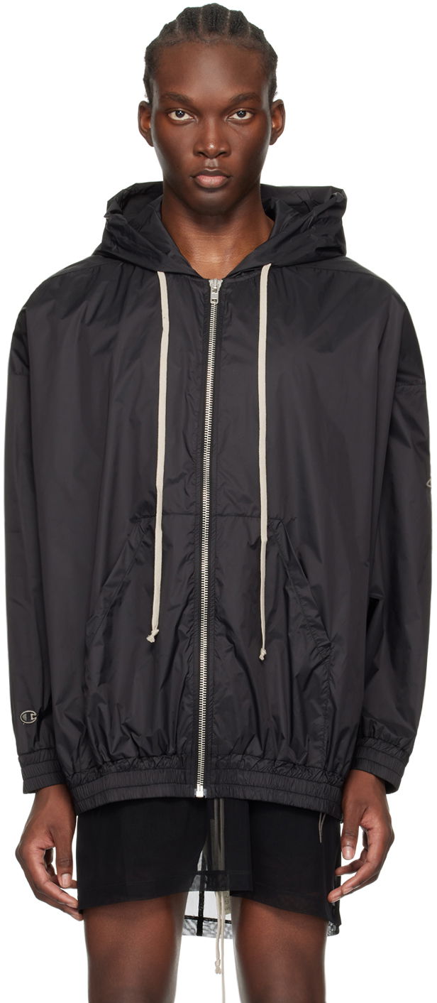 Vetrovka Rick Owens Jumbo Jason's Hoodie Črna | CM01D0632 CHNY