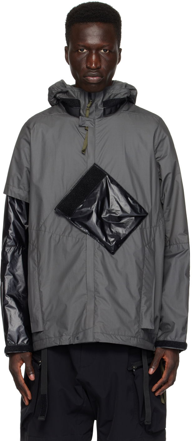 Vetrovka Acronym ACRONYM J36-WS Hooded Jacket Siva | J36-WS