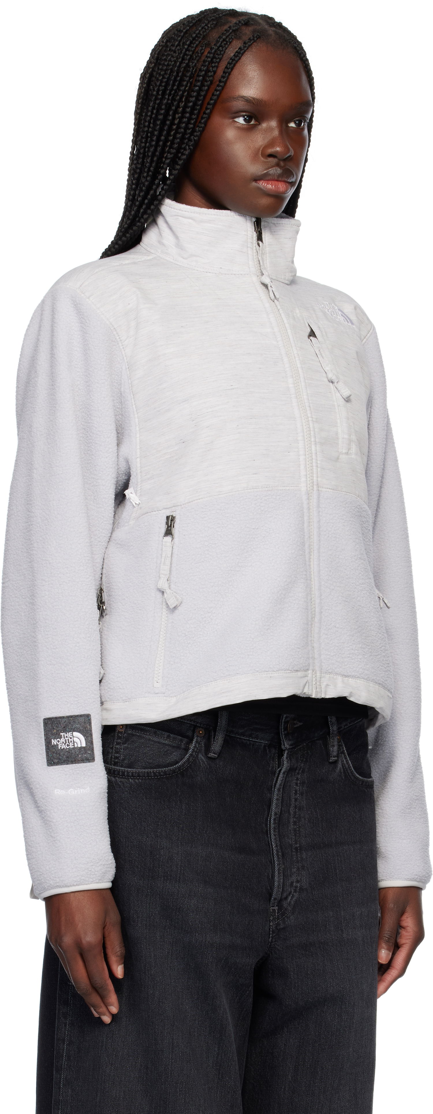 Pulover The North Face Re-Grind Denali Fleece Jacket Siva | NF0A8B8D, 1