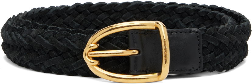 Pasovi Tom Ford TOM FORD Woven Suede Belt Črna | TB314-ICL095X