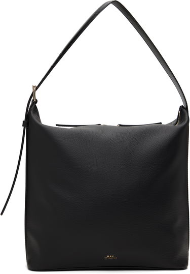 Torba za čez ramo A.P.C. Leather Shoulder Bag Črna | PXCBL-F61902, 0