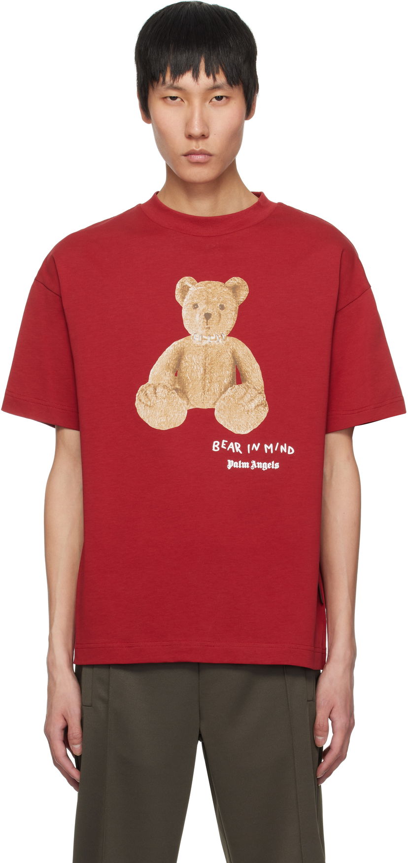 Majica Palm Angels Palm Angels 'Bear in Mind' T-Shirt Rdeča | PMAA001S25JER0052560