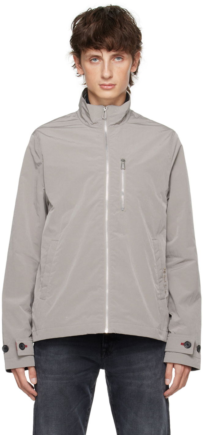 Vetrovka Paul Smith PS Paul Smith Zip Jacket Siva | M2R-400Y-L21698