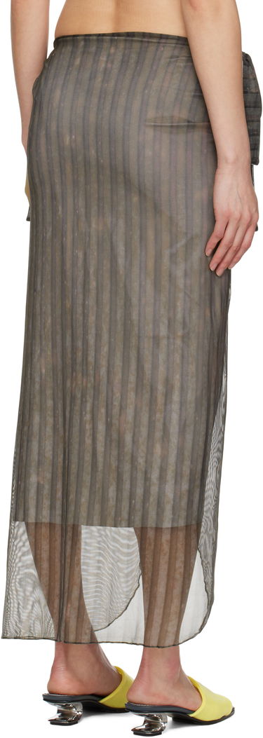 Krila Serapis Serapis Stripes Malong Maxi Wrap Skirt Rjava | SS25_PS_2, 2