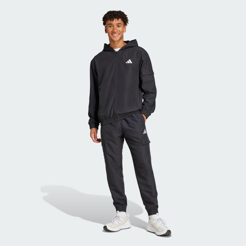 Trenirka adidas Performance Sportswear Woven Cargo Tracksuit Črna | JI8888