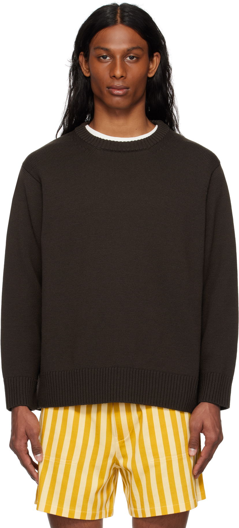 Pleteni pulover Bode Bode Juniper Sweater Rjava | MRS25KT028