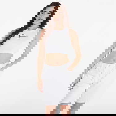 Majica brez rokavov Karl Kani Top Small Signature Essential Racer Rib Top White Bela | KW-TP011-002-01, 0